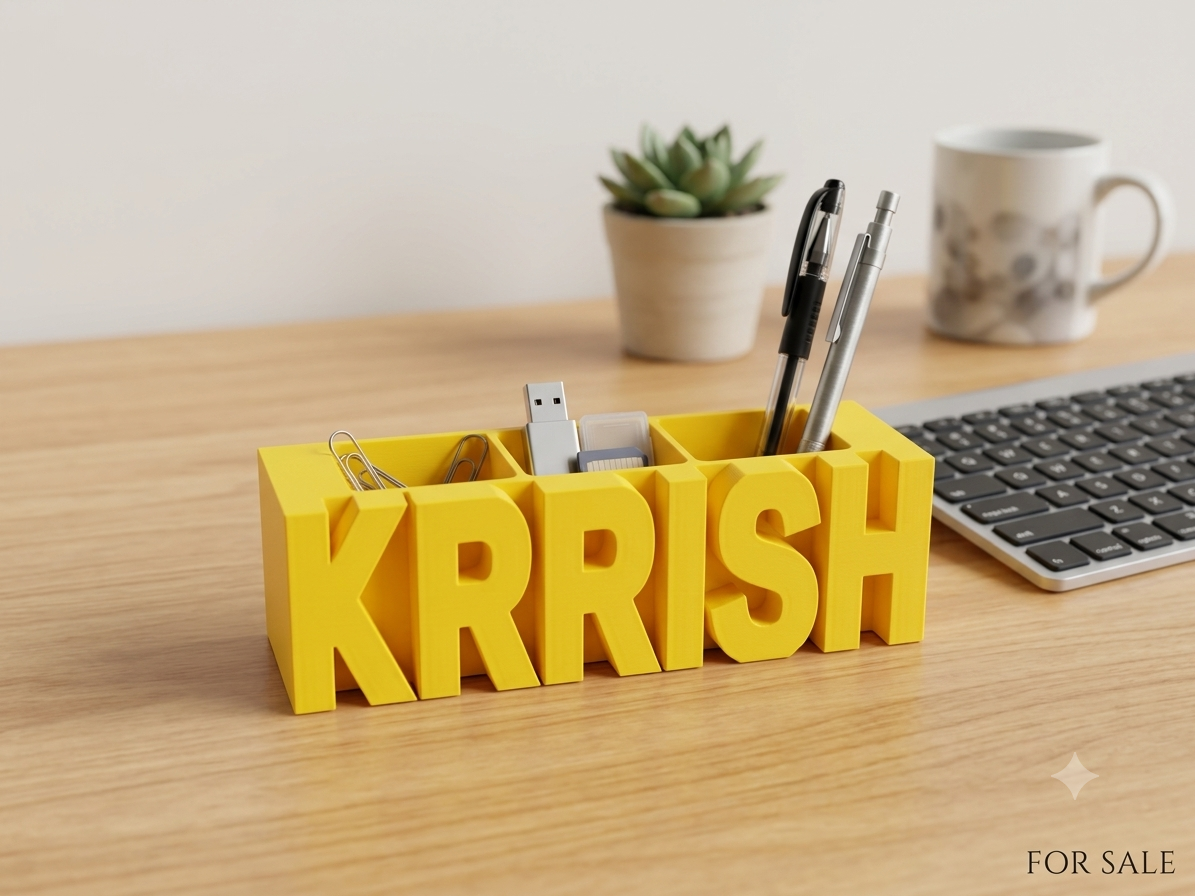 Custom Name Desk Organizer